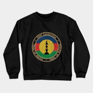 Vintage New Caledonia Oceania Oceanian Flag Crewneck Sweatshirt